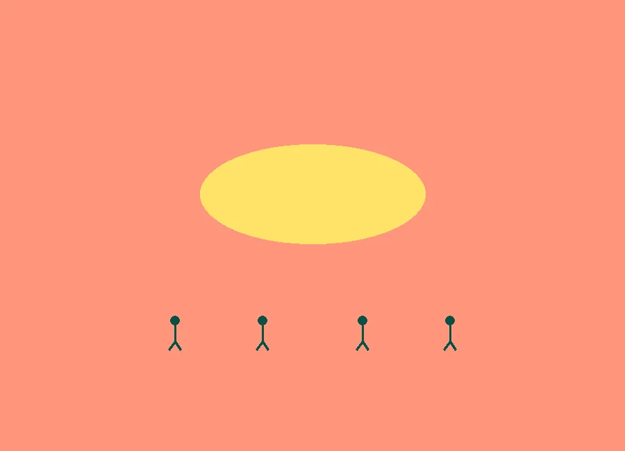 Editorial visual for team conversation how we work